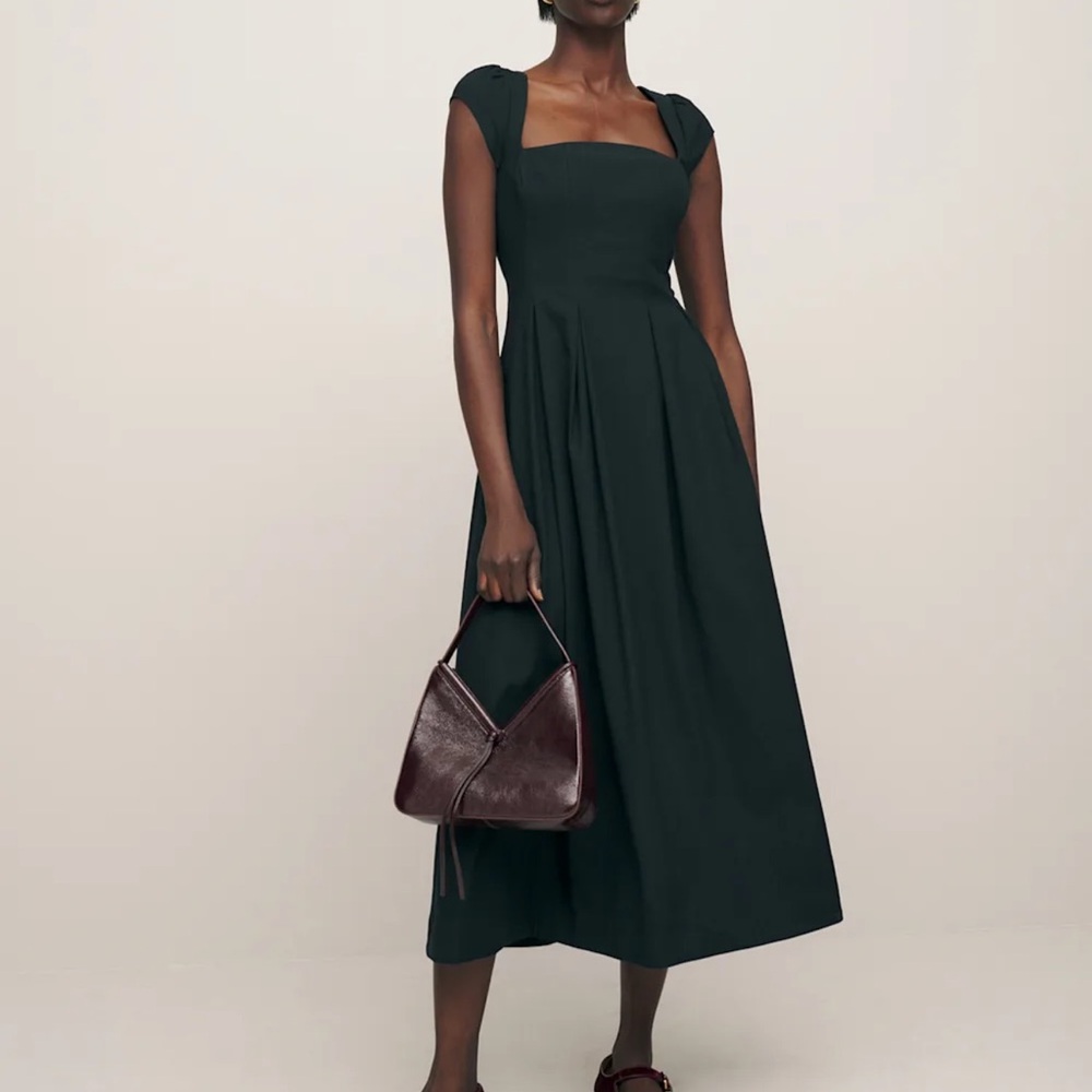 Reformation Zabel Dress Black - Size 8